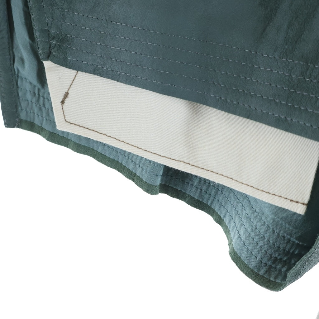Rick Owens(リックオウエンス) 25SS Hollywood Fog Boxer Leather Shorts レザーハーフパンツ ショーツ レディース RP01E7316-LBA