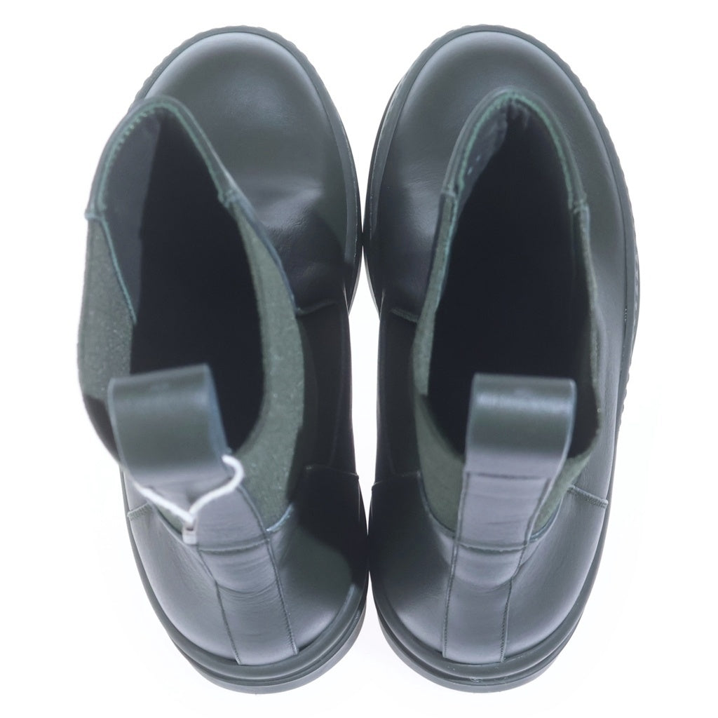 Rick Owens(リックオウエンス) MEGA BUMPER BEATLE メガバンパー サイドゴア レザーブーツ ハイカットシューズ ダークグリーン RP02D3850-LCO
