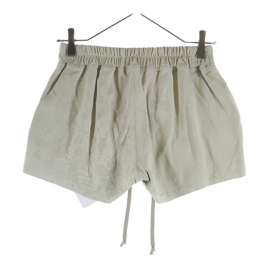 Rick Owens(リックオウエンス) 25SS Hollywood Fog Boxer Leather Shorts レザーハーフパンツ ショーツ レディース RP01E7316-LBA