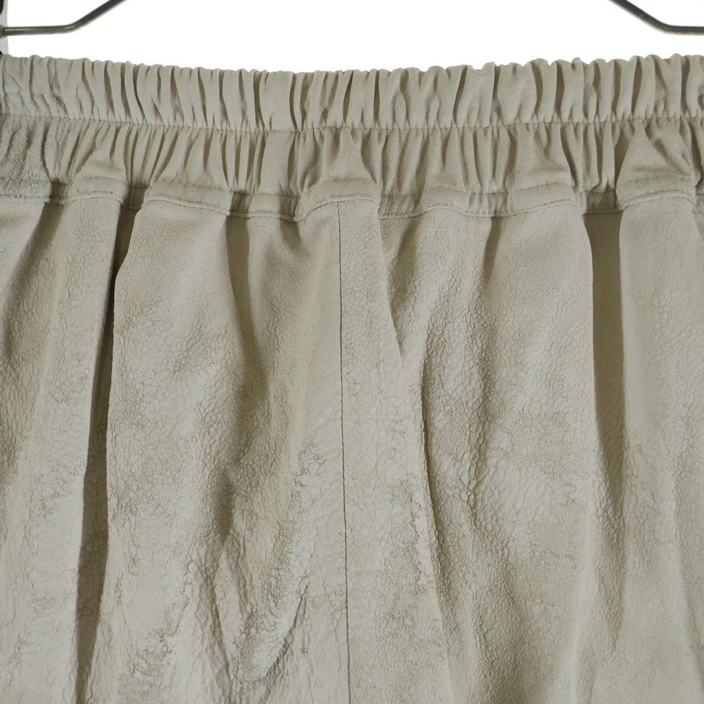 Rick Owens(リックオウエンス) 25SS Hollywood Fog Boxer Leather Shorts レザーハーフパンツ ショーツ レディース RP01E7316-LBA