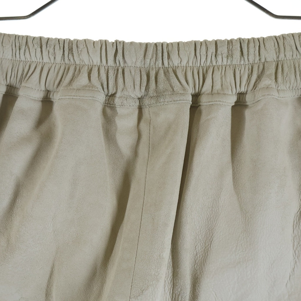Rick Owens(リックオウエンス) 25SS Hollywood Fog Boxer Leather Shorts レザーハーフパンツ ショーツ レディース RP01E7316-LBA