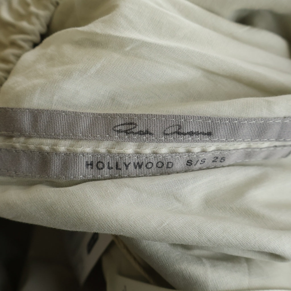 Rick Owens(リックオウエンス) 25SS Hollywood Fog Boxer Leather Shorts レザーハーフパンツ ショーツ レディース RP01E7316-LBA