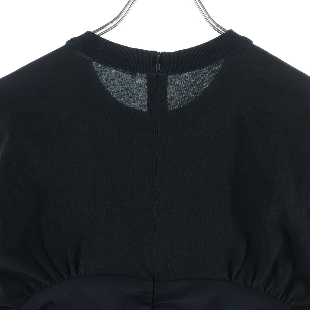 ALEXANDER WANG(アレキサンダーワン) ギャザーワンピース 半袖トップス ブラック レディース