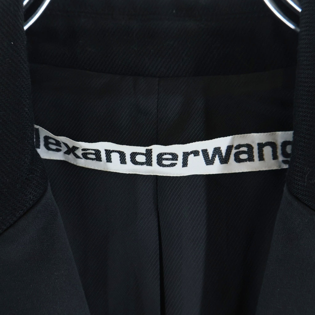 ALEXANDER WANG(アレキサンダーワン) シングルブレスト テーラドジャケット ブレザー CA00985 ブラック レディース