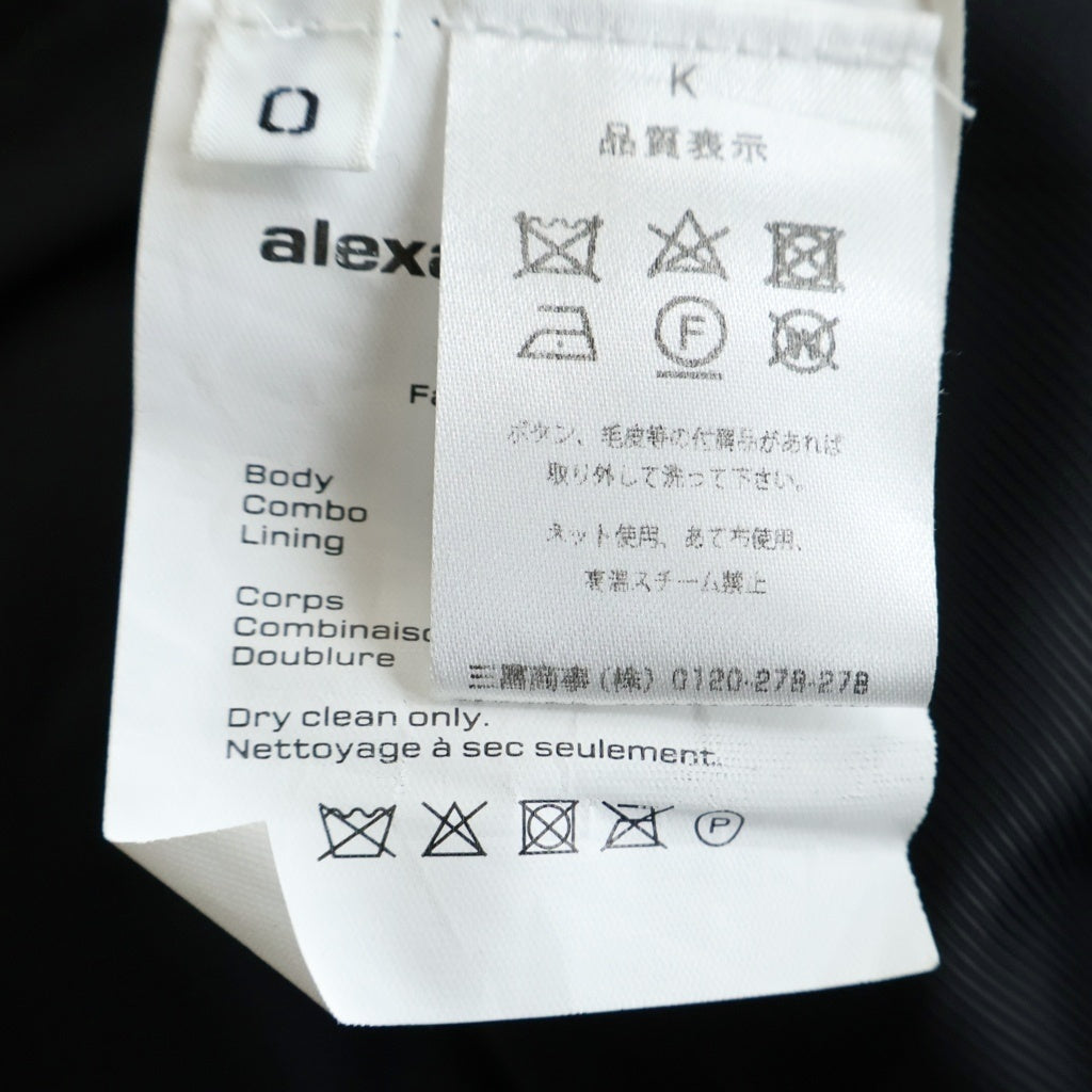 ALEXANDER WANG(アレキサンダーワン) シングルブレスト テーラドジャケット ブレザー CA00985 ブラック レディース