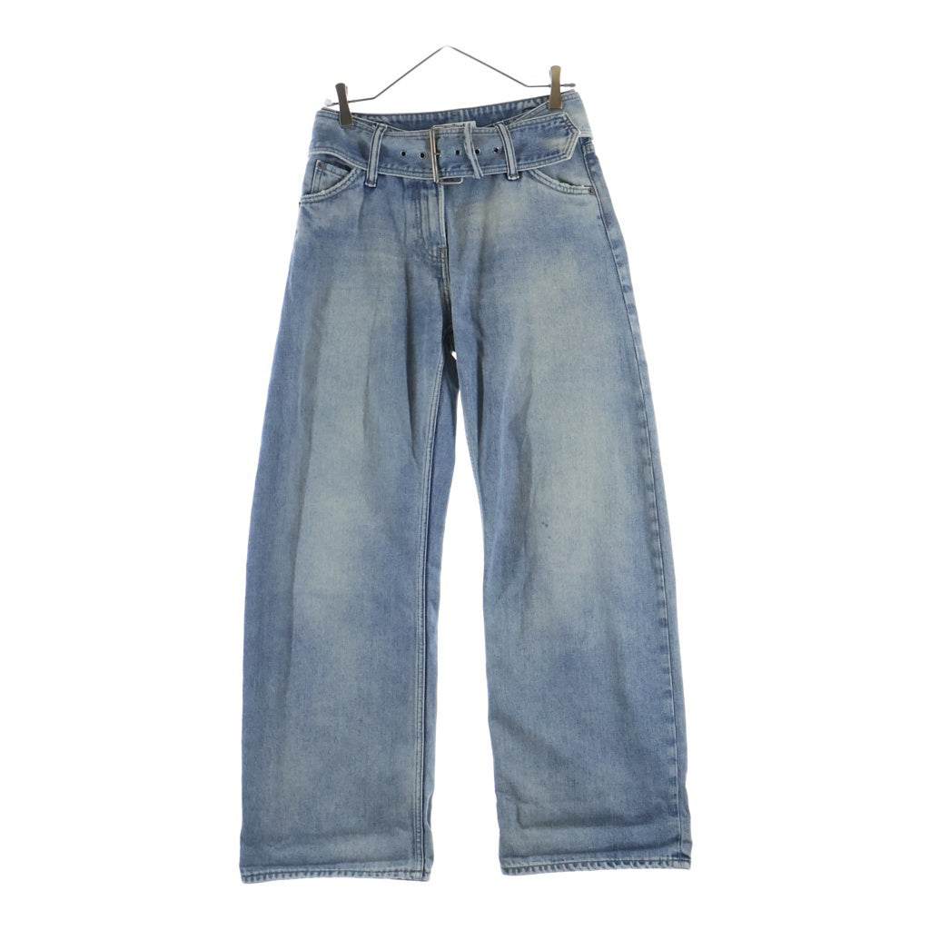 Acne Studios(アクネ ストゥディオズ) Belt Denim Pants ベルト デニムパンツ インディゴ レディース FN-WN-TROU001233
