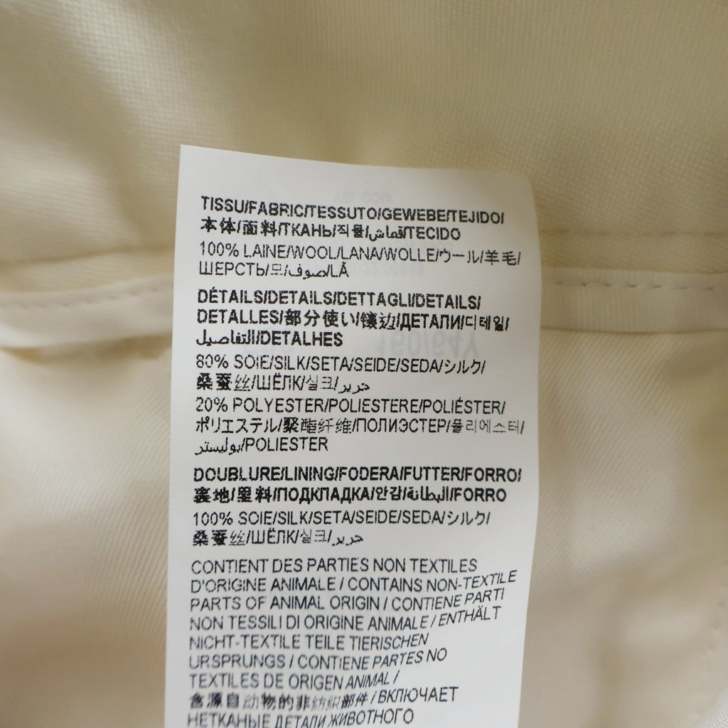 SAINT LAURENT PARIS(サンローランパリ) Wool Pants シルク混 ウールパンツ ホワイト レディース 516111 Y513W