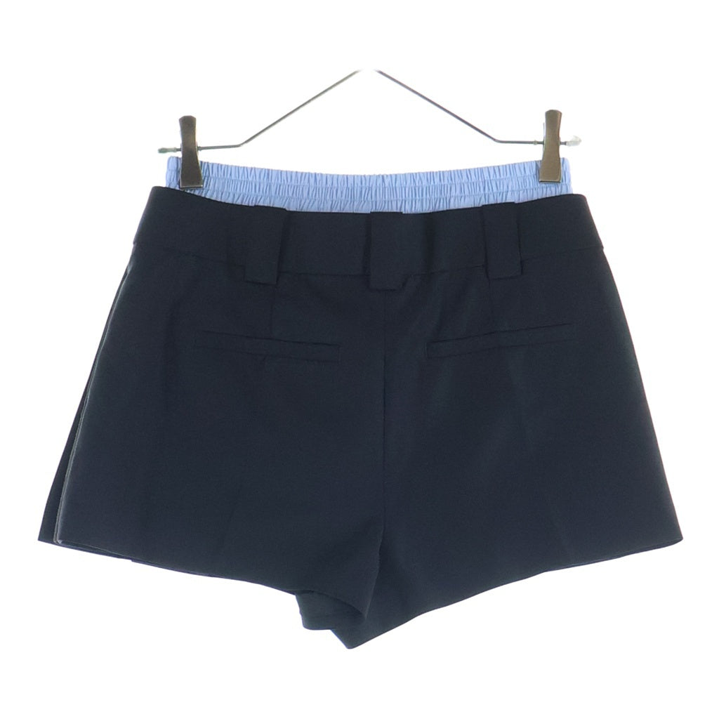 ALEXANDER WANG(アレキサンダーワン) Pre-Styled Pleated Skort With Boxer レイヤード プリーツショーツ ハーフパンツ ブラック レディース 1WC3244738