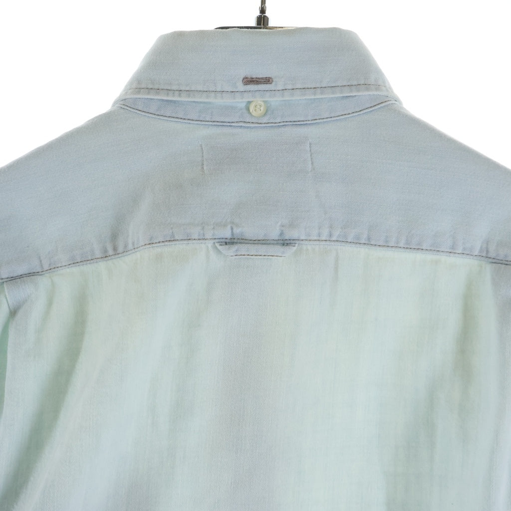 miumiu(ミュウミュウ) Chambray Denim Shirt デニム長袖シャツ インディゴ レディース GWC110