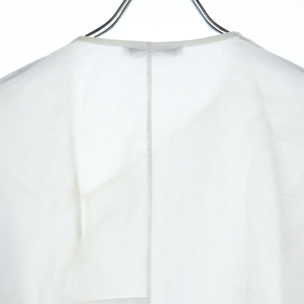 Acne Studios(アクネ ストゥディオズ) Asymmetric Blouse アシンメトリーブラウス 長袖シャツ ホワイト レディース FN-WN-BLOU000989