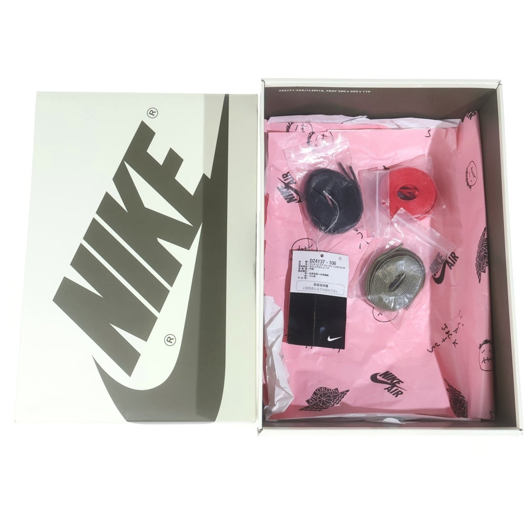 NIKE(ナイキ) ×TRAVIS SCOTT WMNS AIR JORDAN 1 LOW OG DZ4137-106 トラヴィススコット ウィメンズ エアジョーダン1 ローカットスニーカー マルチ US7.5/24.5cm レディース