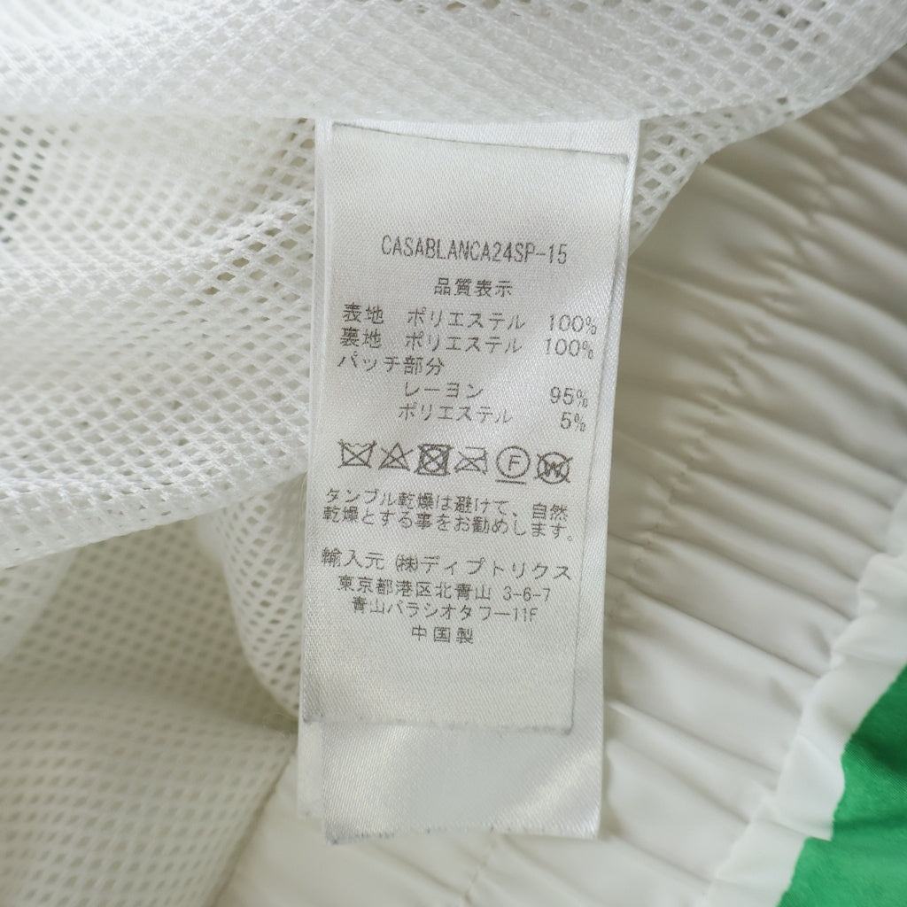 CASABLANCA(カサブランカ) Laser Detail Track Jacket レーサーディテール トラックジャケット ホワイト/グリーン
