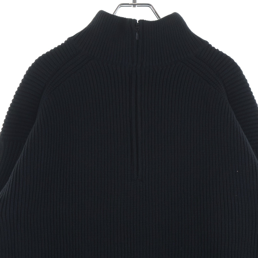 Stein(シュタイン) COTTON RIBBED KNIT HIGH NECK コットン リブド ニット ハイネック ブラック ST.852