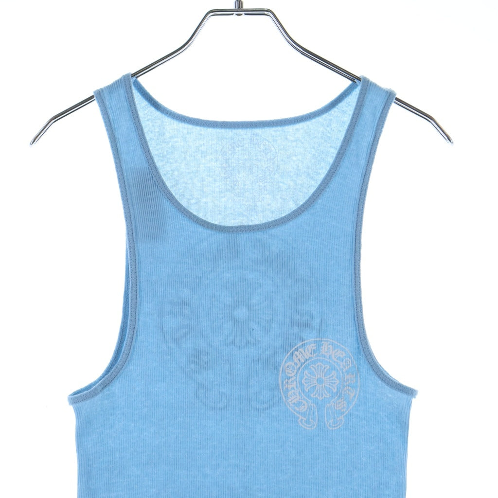 CHROME HEARTS(クロムハーツ) HORSESHOE PRINT TANK TOP ホースシュー タンクトップ ブルー