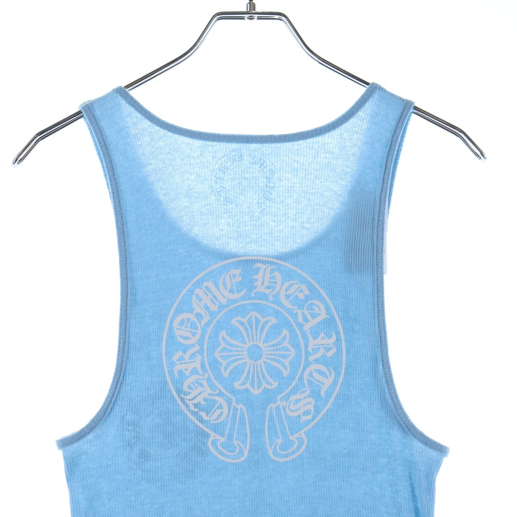 CHROME HEARTS(クロムハーツ) HORSESHOE PRINT TANK TOP ホースシュー タンクトップ ブルー