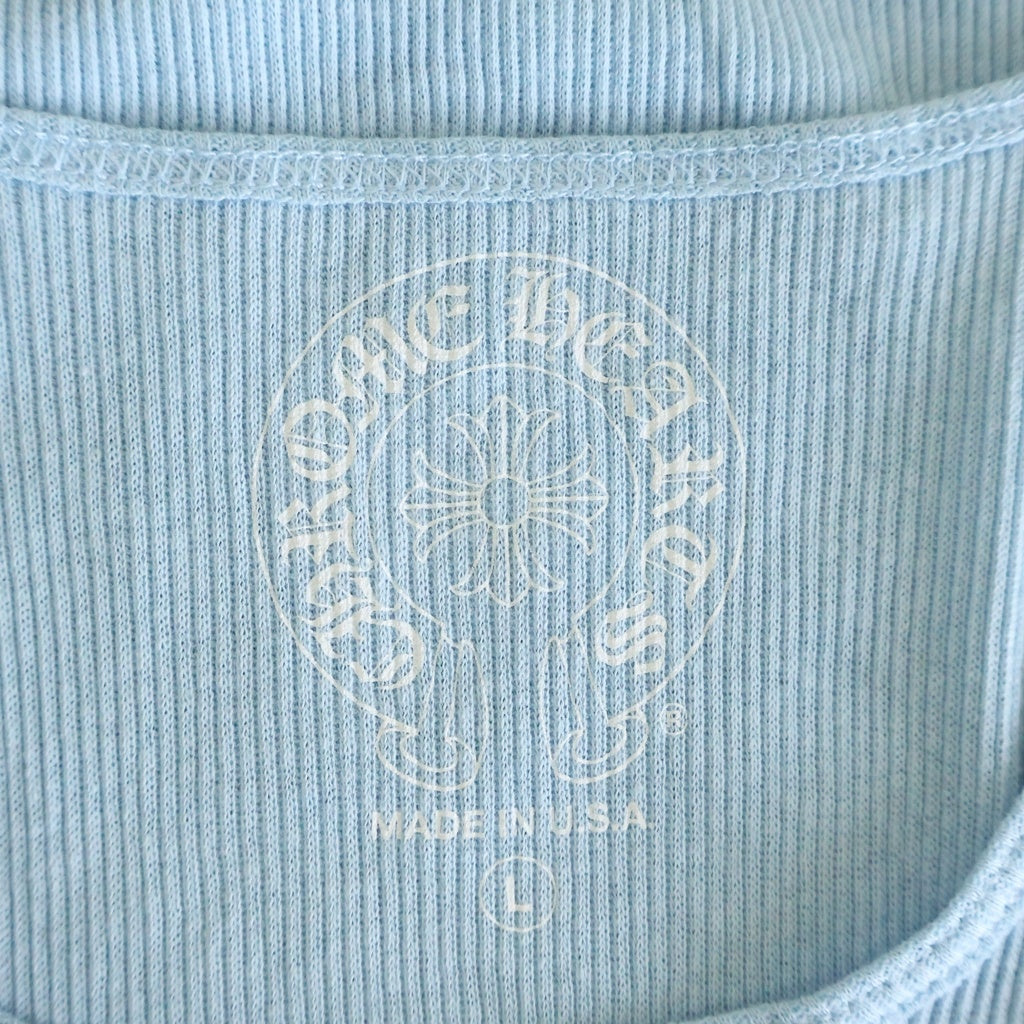 CHROME HEARTS(クロムハーツ) HORSESHOE PRINT TANK TOP ホースシュー タンクトップ ブルー