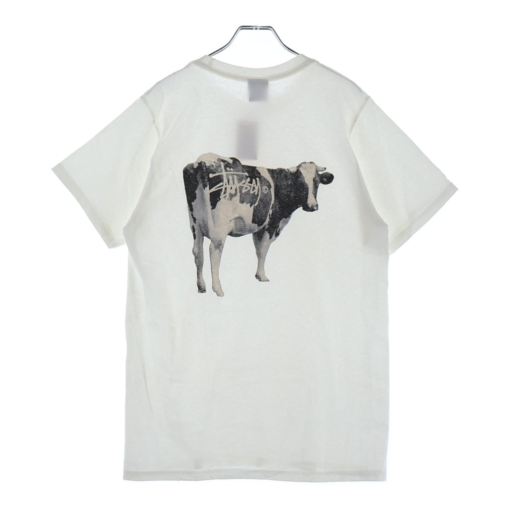 STUSSY(ステューシー) CRASSFED TEE 1905046 グラスフェッド プリントクルーネック半袖Tシャツ カットソー ホワイト