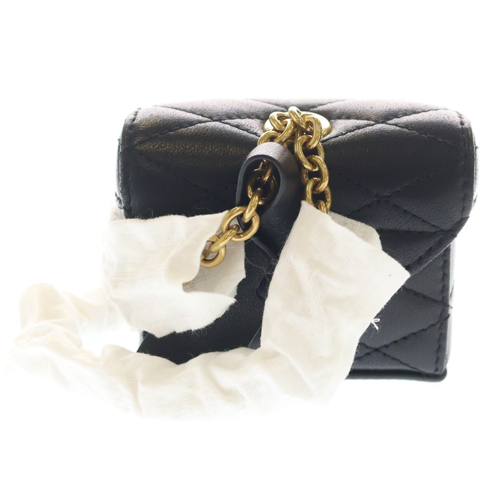 SAINT LAURENT PARIS(サンローランパリ) June Lambskin Mini Handbag ジューン ラムスキン レザーミニハンドバッグ ポーチ ブラック 823952 レディース