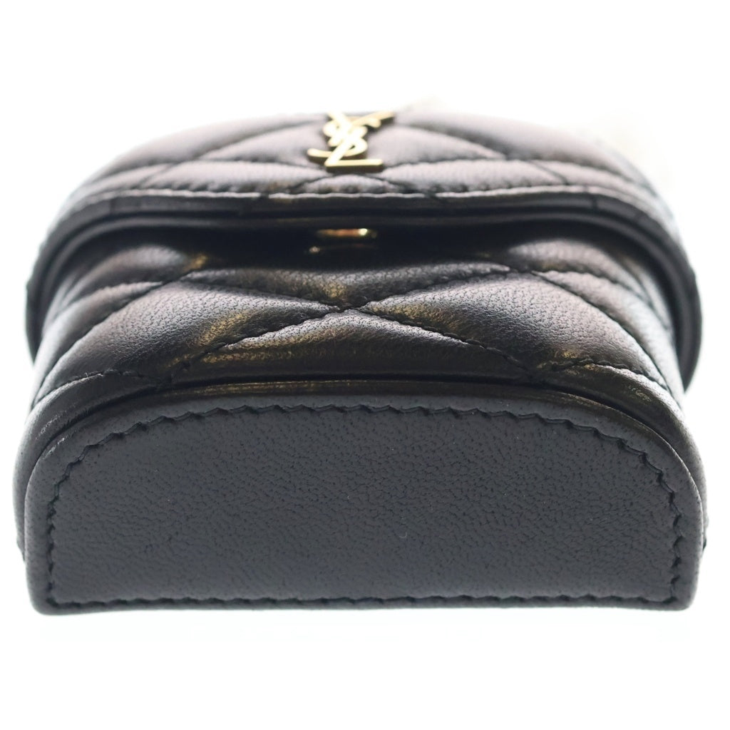 SAINT LAURENT PARIS(サンローランパリ) June Lambskin Mini Handbag ジューン ラムスキン レザーミニハンドバッグ ポーチ ブラック 823952 レディース