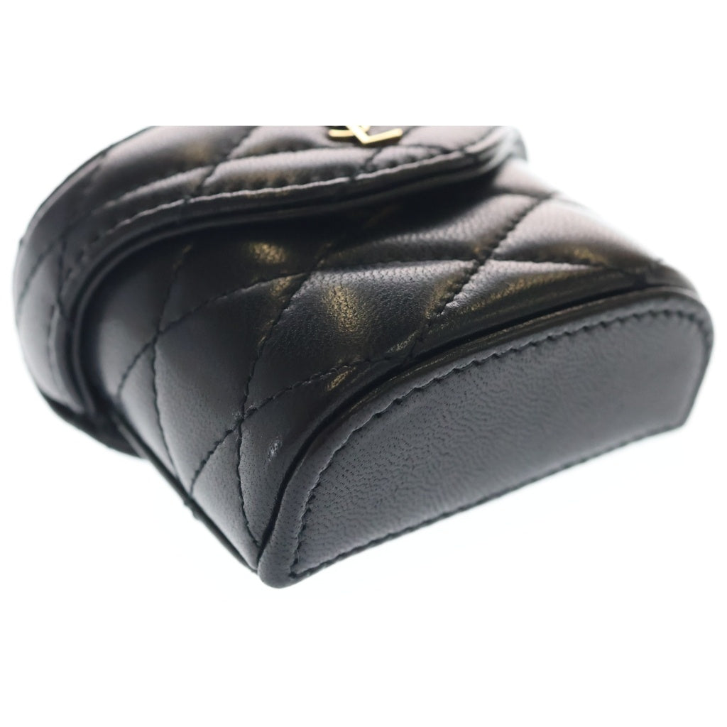 SAINT LAURENT PARIS(サンローランパリ) June Lambskin Mini Handbag ジューン ラムスキン レザーミニハンドバッグ ポーチ ブラック 823952 レディース