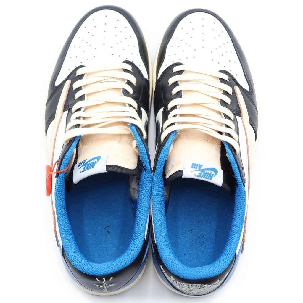 NIKE(ナイキ) ×TRAVIS SCOTT FRAGMENT DESIGN AIR JORDAN 1 LOW トラヴィススコット フラグメント エアジョーダン1 ローカットスニーカー US10/28.0cm DM7866-140