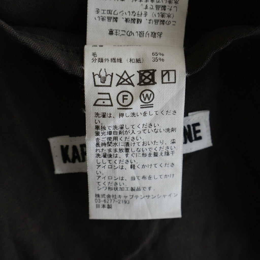 KAPTAIN SUNSHINE(キャプテンサンシャイン) 25SS Take Easy DB Jacket テイクイージーダブルブレステッドジャケット ウールジャケット ブラウン KS25SJK06