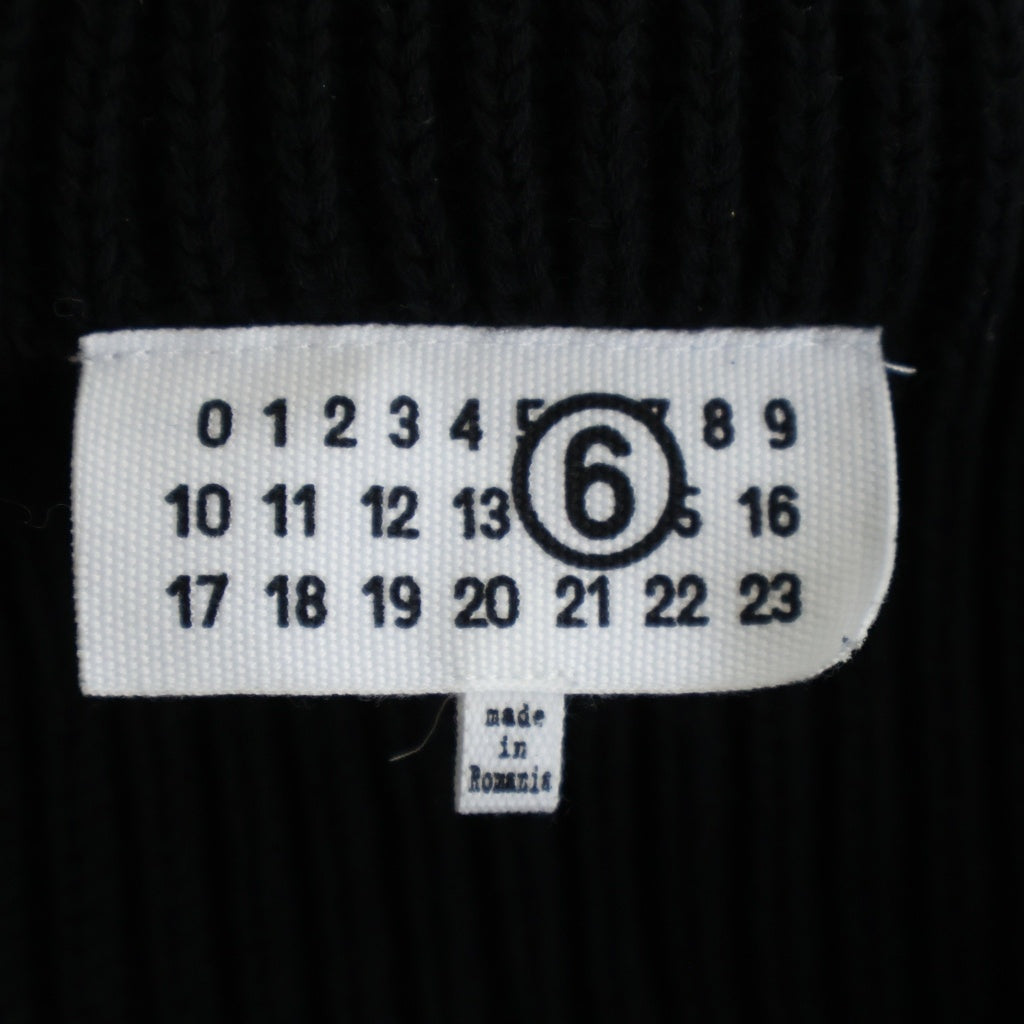 Maison Margiela(メゾンマルジェラ) 24SS Used Effect Cardigan ダメージ加工 ニットカーディガン ブラック SH0HP0001 S18452