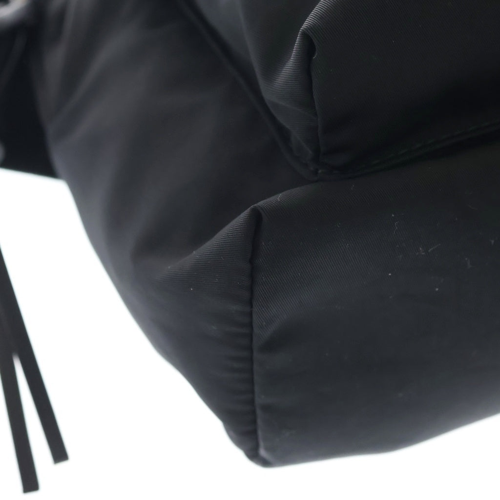 JIL SANDER(ジルサンダー) Lid Messenger レザー切替 ナイロンショルダーバッグ メッセンジャーバッグ ブラック
