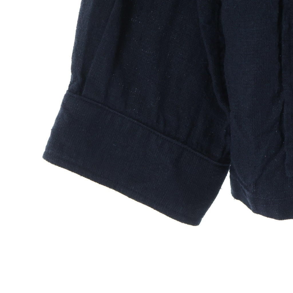 KAPTAIN SUNSHINE(キャプテンサンシャイン) 25SS Safari Shirt Jacket サファリ リネンシャツジャケット ネイビー KS25SJK20