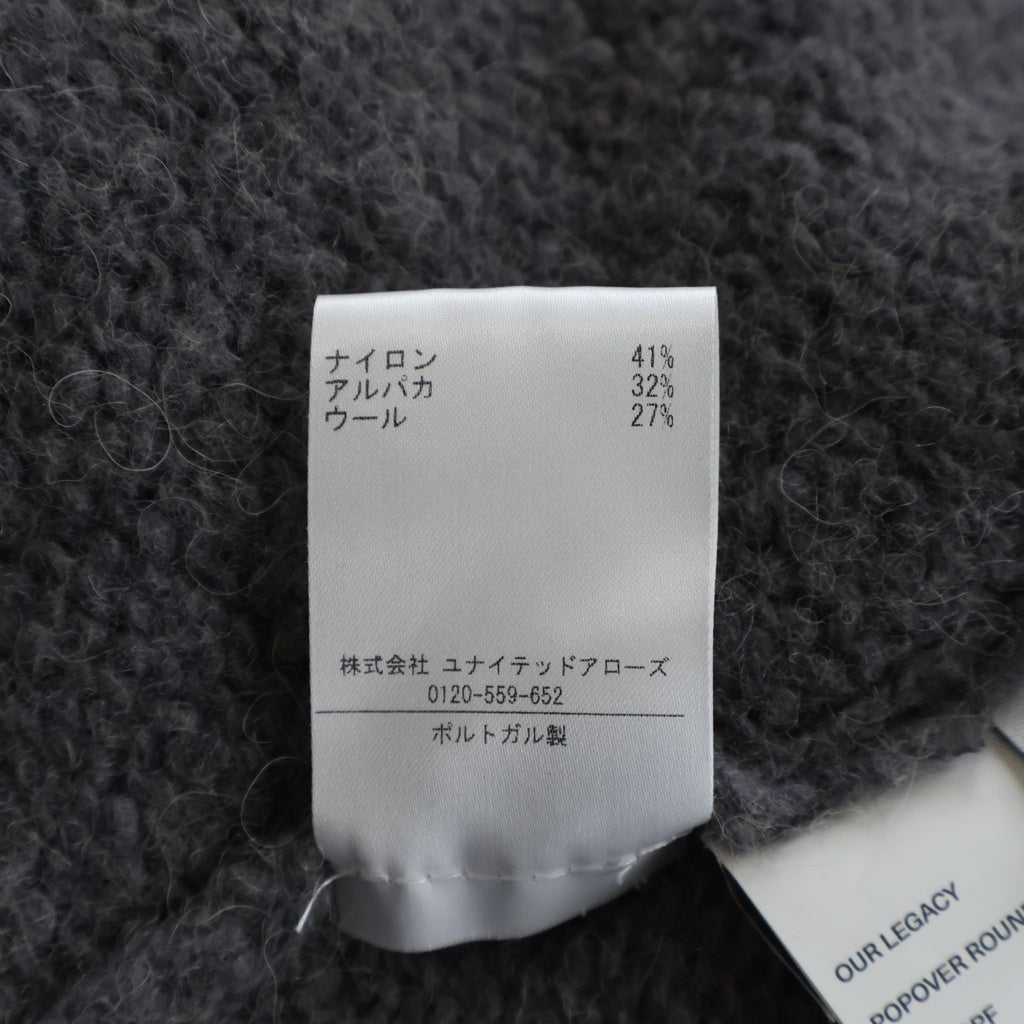 OUR LEGACY(アワーレガシー) POPOVER ROUNDNECK ポップオーバーラウンドネックニットセーター グレー W4243PF