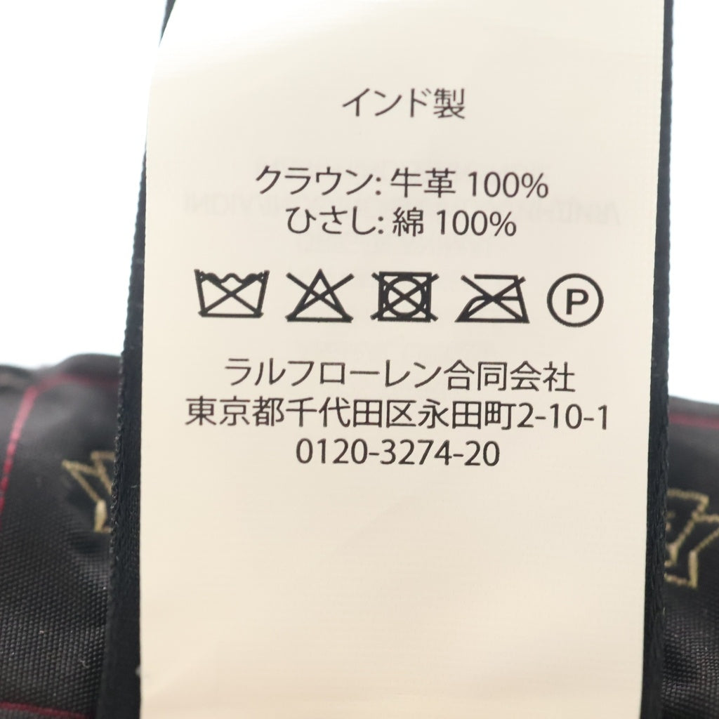 RRL(ダブルアールエル) Ranch Cap スウェード コーデュロイ キャップ 帽子 ブラック