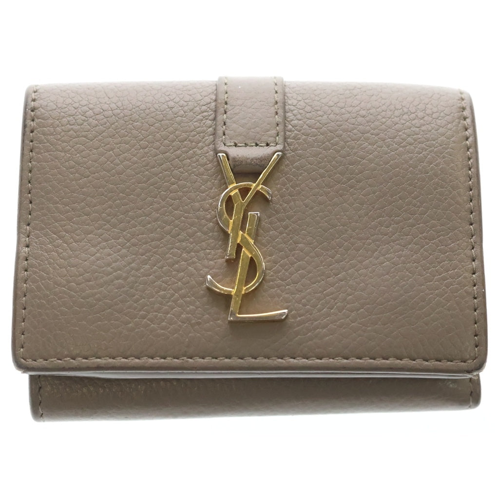 SAINT LAURENT PARIS(サンローランパリ) Wallet オリガミ カサンドラ タイニーウォレット 財布 ベージュ 620287 レディース