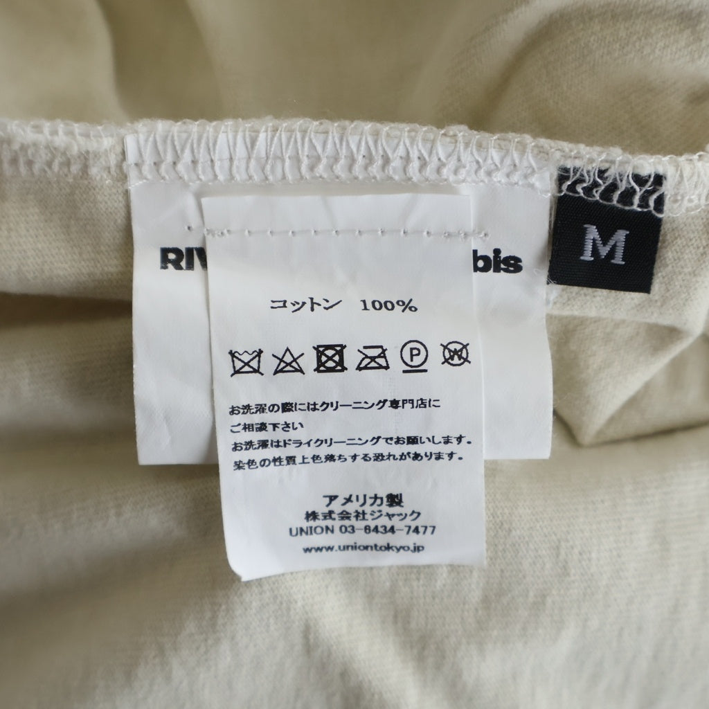 RIVINGTON roi Rebis(リヴィントンロイレビス) 24AW FIN DU MONDE ファン デュ モンド 長袖Tシャツ ロングスリーブ カットソー クルーネック ホワイト