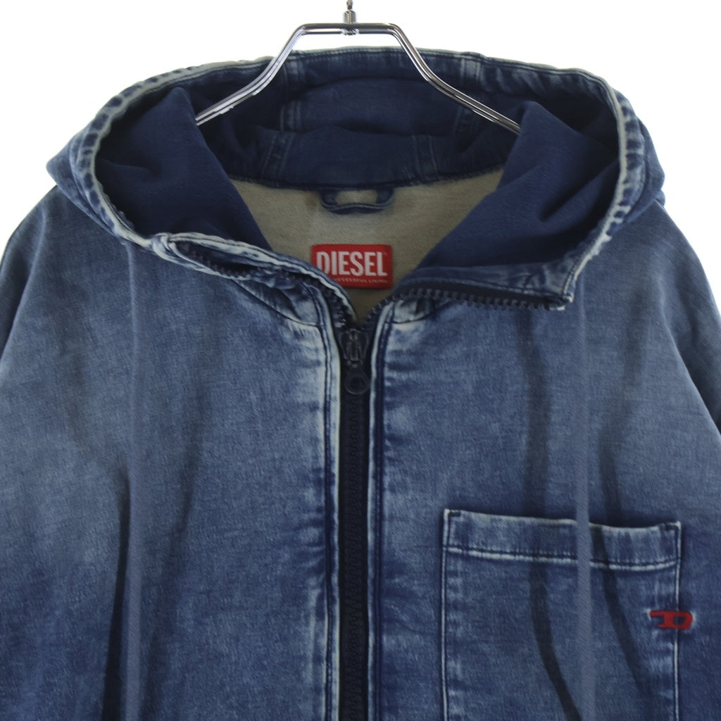DIESEL(ディーゼル) D-HENNES-B-JOGG フーデッドジャケット デニムジャケット インディゴ A10948