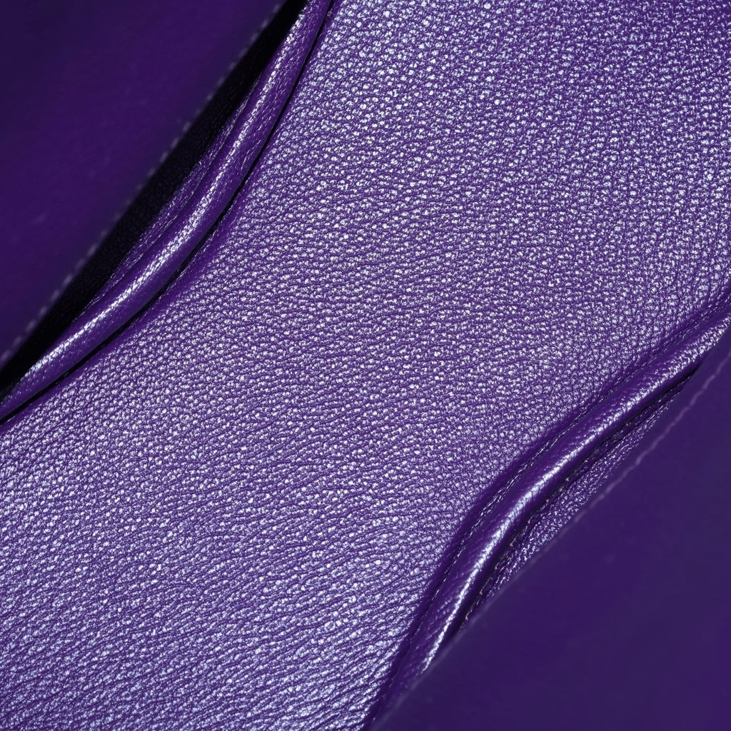 HERMES(エルメス) Sokelly 22 ソーケリー トゴレザー バイカラー ショルダーバッグ ブラック/パープル □Q刻印 レディース