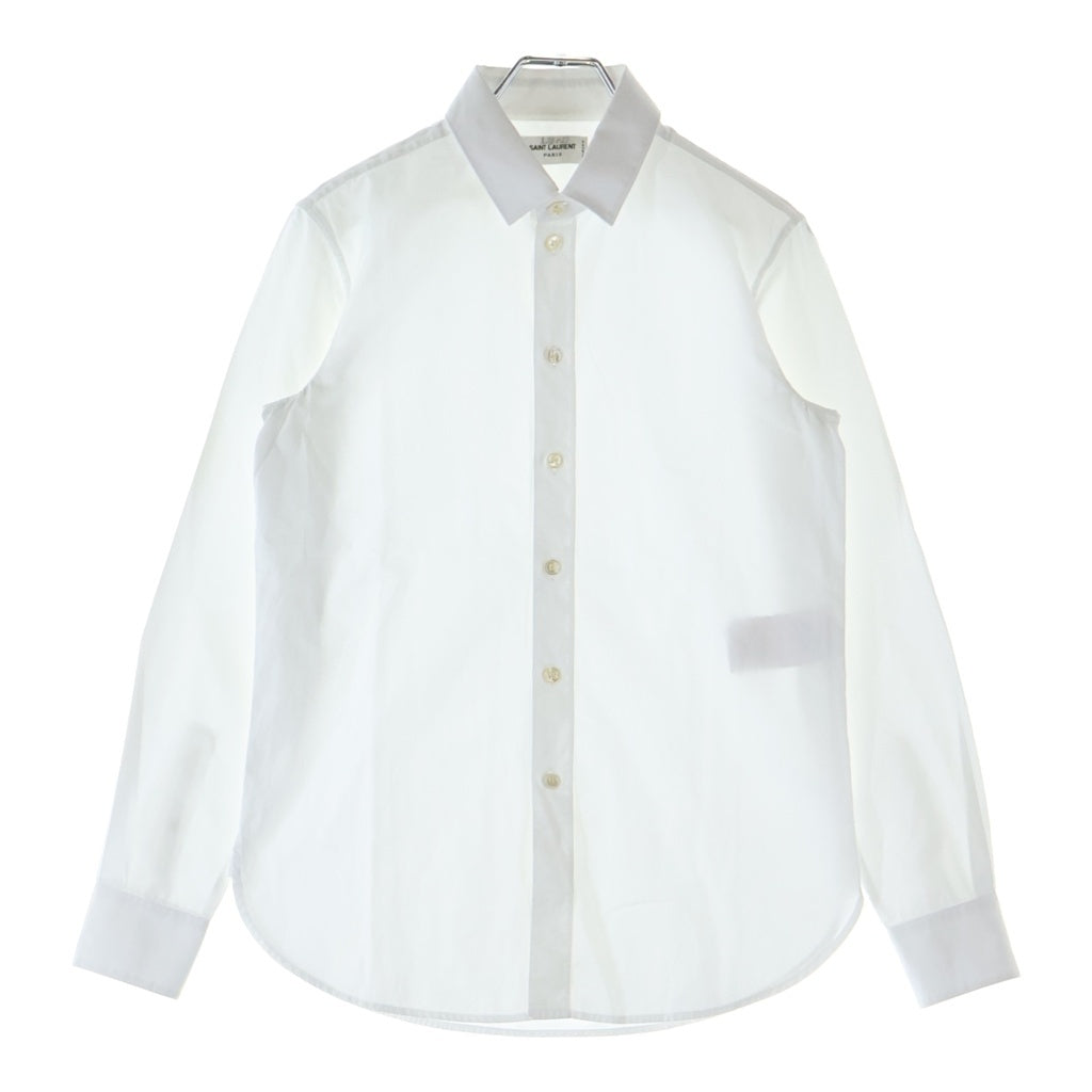 SAINT LAURENT PARIS(サンローランパリ) L/S Shirt 長袖シャツ ホワイト レディース 636994 Y227W