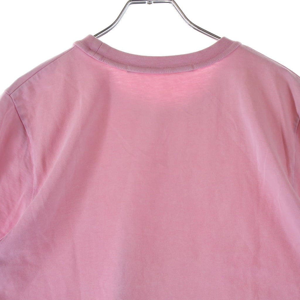 ALEXANDER WANG(アレキサンダーワン) Emboss T-Shirt エンボスロゴ クロップド 半袖Tシャツ ピンク レディース