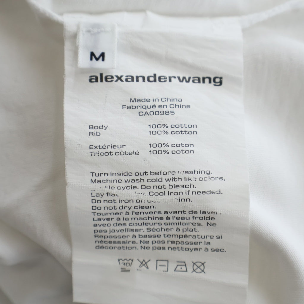 ALEXANDER WANG(アレキサンダーワン) wang T-Shirt グラデーションロゴ 半袖Tシャツ ホワイト