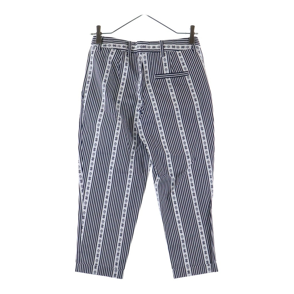 miumiu(ミュウミュウ) Stripe Pants 総柄 ストライプパンツ ホワイト レディース MP521