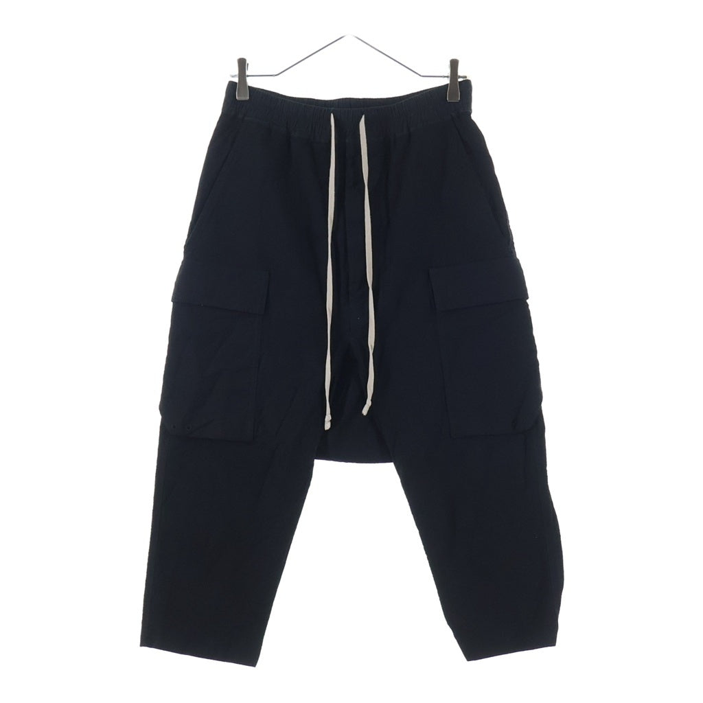 Rick Owens リックオウエンス 17AW Cropped Cargo Pants クロップドカーゴパンツ サルエルパンツ ブラック RU17F8385-WH Rick Owens(リックオウエンス) 17AW Cropped Cargo Pants クロップド