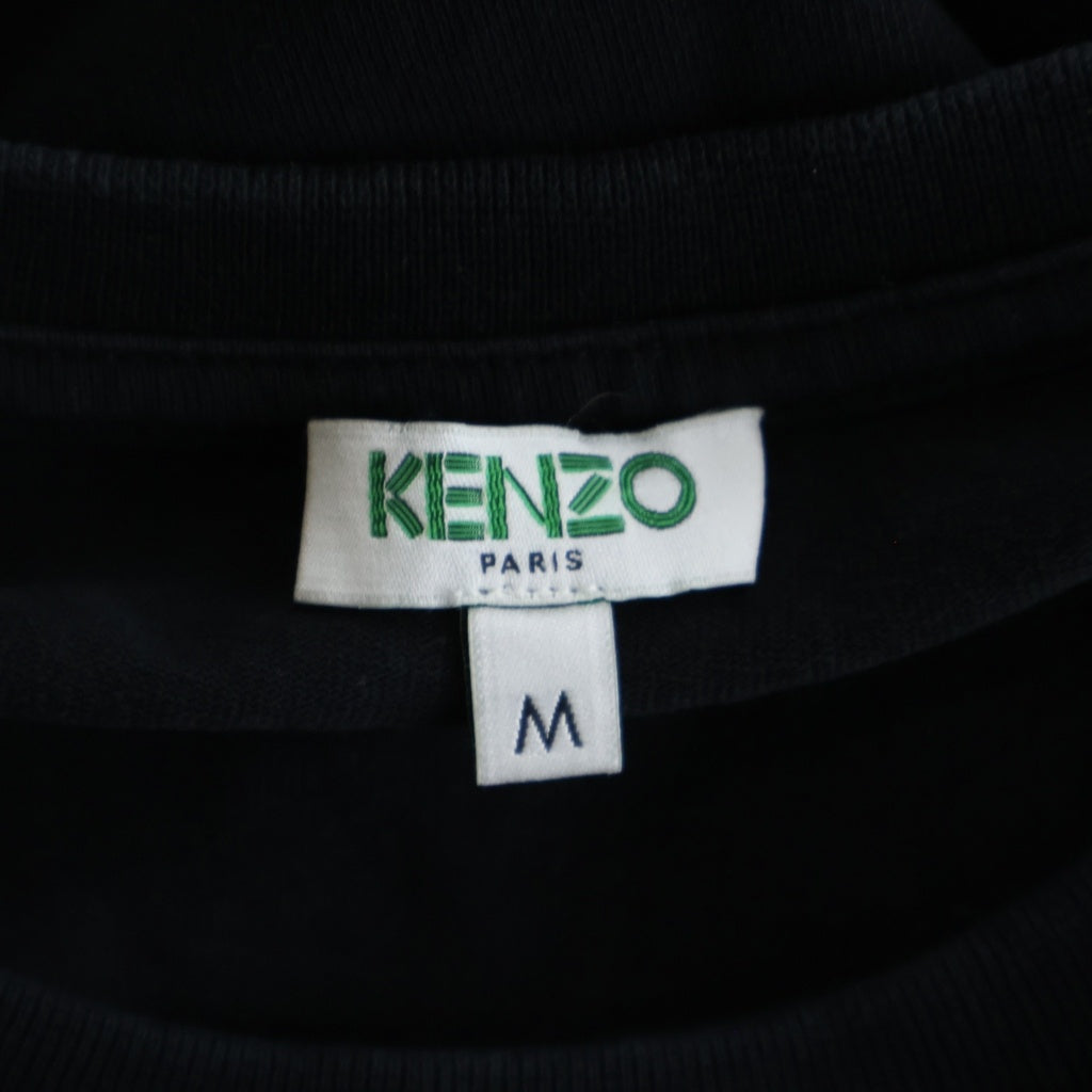 KENZO(ケンゾー) Dress Tiger タイガー刺繍 ドレスワンピース 半袖Tシャツ ブラック レディース FA52RO7574V9