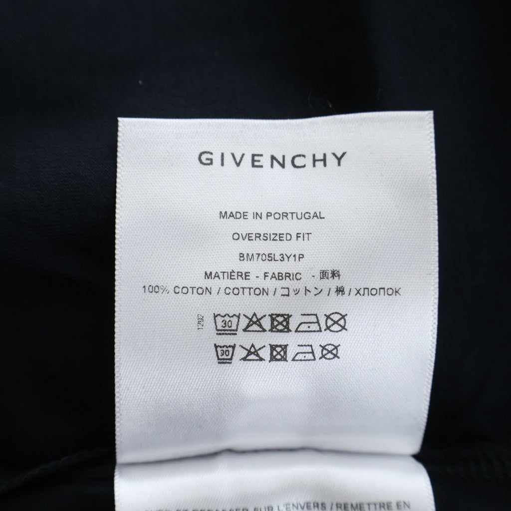 GIVENCHY(ジバンシィ) 18SS Rottweiler T-Shirt ロットワイラー ドッグプリント半袖Tシャツ ブラック BM705L3Y1P