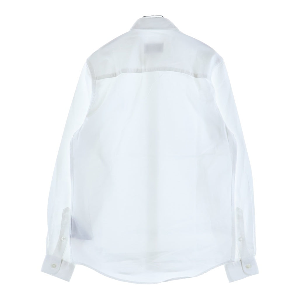 AMI Alexandre Mattiussi(アミアレクサンドルマテュッシ) L/S Shirt ハートロゴ刺繍 長袖シャツ ホワイト A19C013.45
