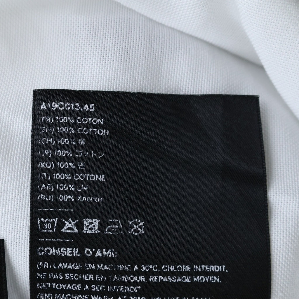 AMI Alexandre Mattiussi(アミアレクサンドルマテュッシ) L/S Shirt ハートロゴ刺繍 長袖シャツ ホワイト A19C013.45