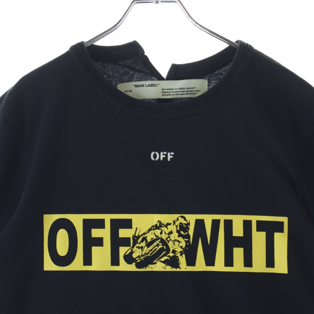 OFF-WHITE(オフホワイト) 18SS Moto Spliced T-Shirt 半袖Tシャツ ブラック OMAA032S18185083