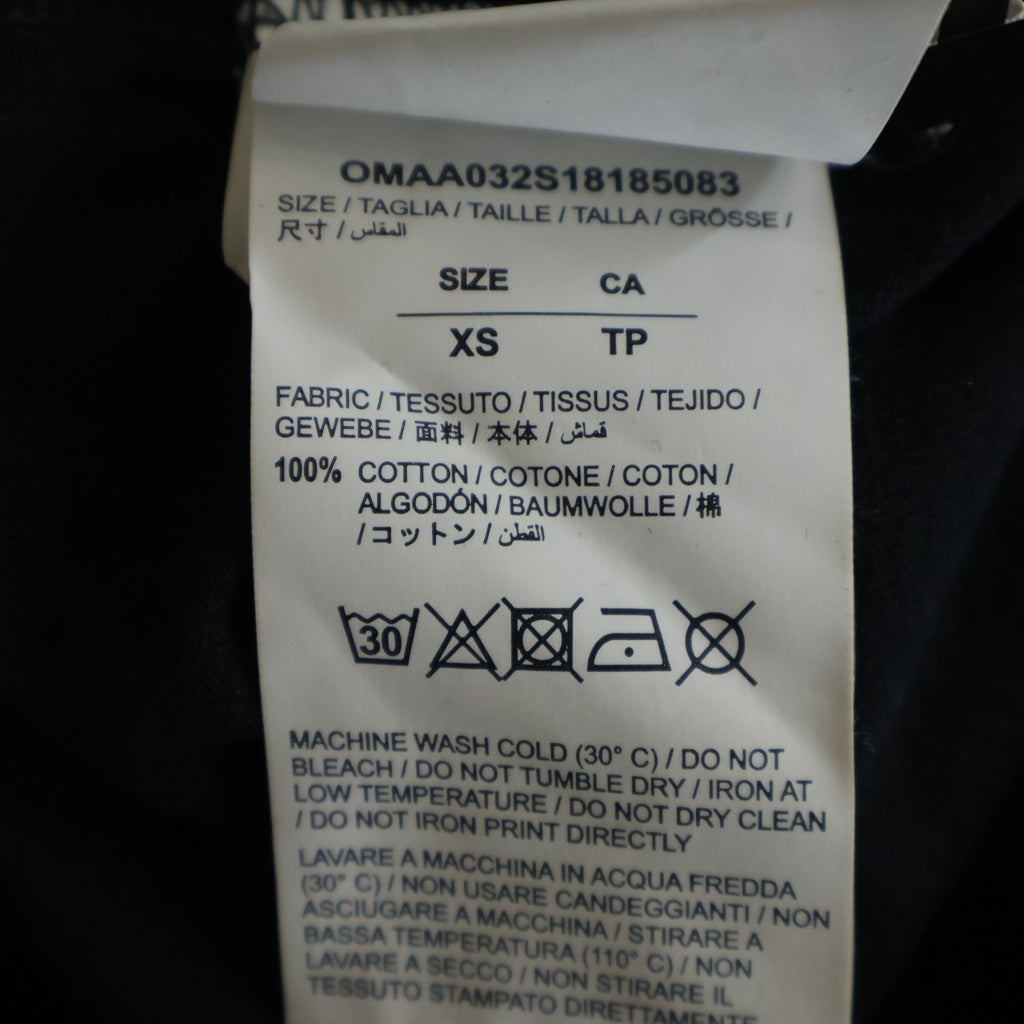 OFF-WHITE(オフホワイト) 18SS Moto Spliced T-Shirt 半袖Tシャツ ブラック OMAA032S18185083