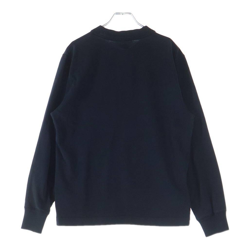 AMI Alexandre Mattiussi(アミアレクサンドルマテュッシ) L/S T-Shirt ハートロゴ刺繍 長袖Tシャツ ロンT ブラック E22UTS200.701