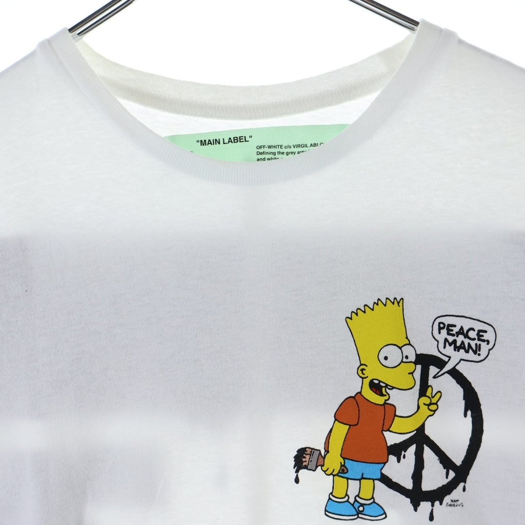 OFF-WHITE(オフホワイト) 19SS Simpsons T-Shirt シンプソンズ 半袖Tシャツ ホワイト OMAA027S19185034