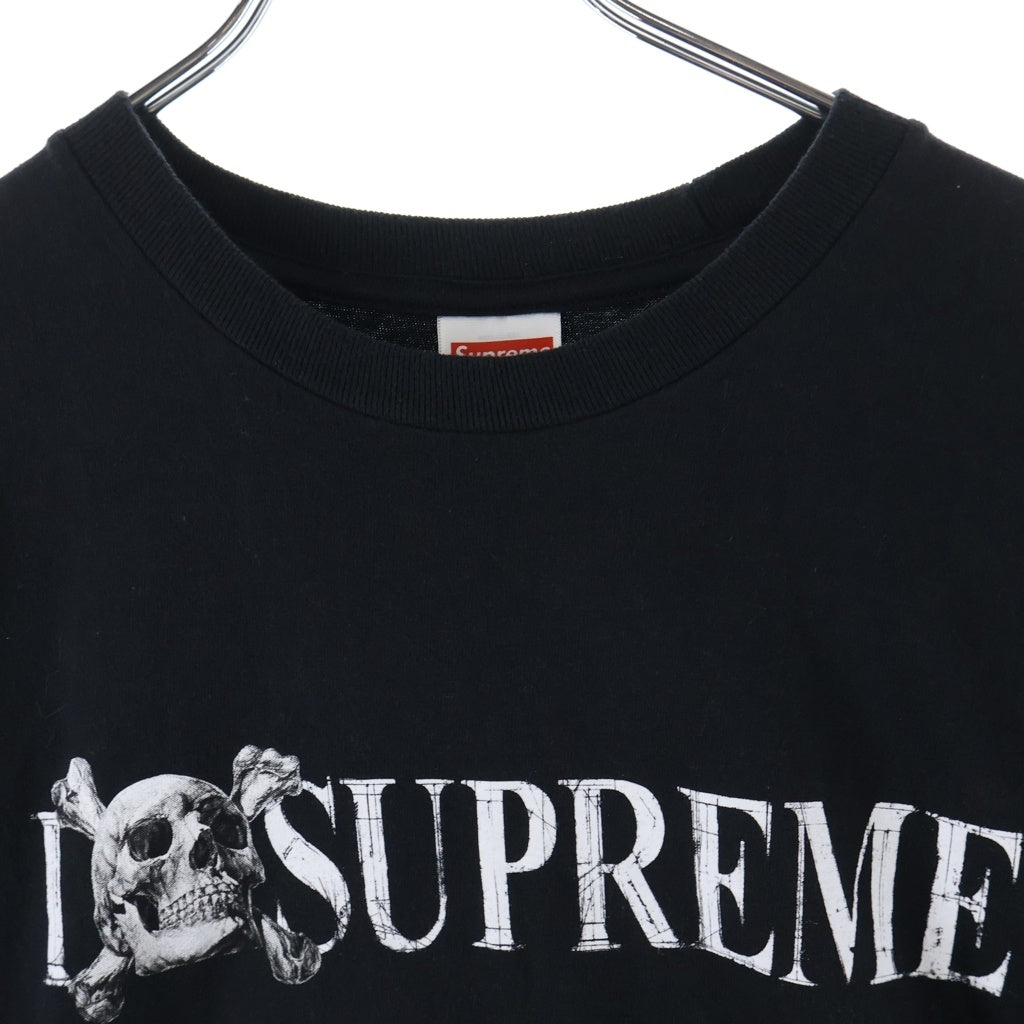 SUPREME(シュプリーム) 25AW Skull tee スカルプリント 半袖カットソーTシャツ ブラック
