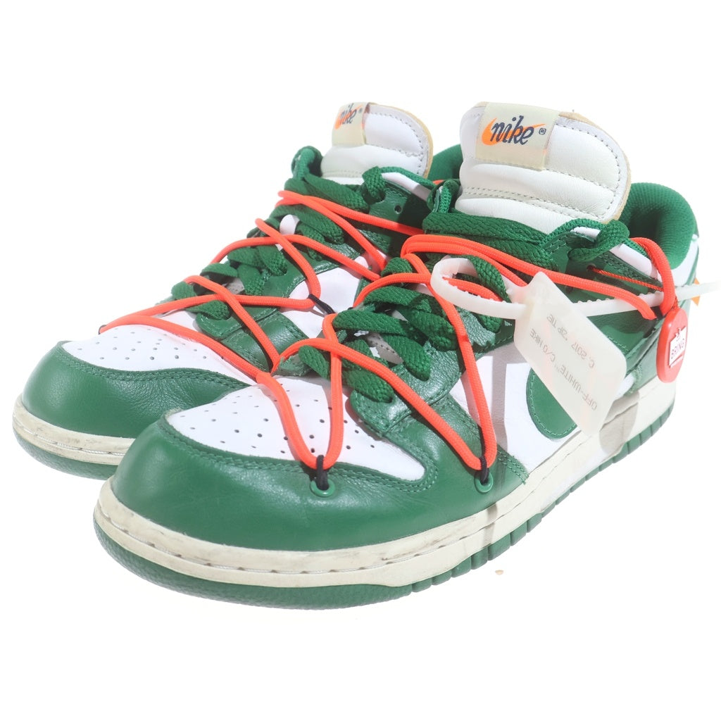 NIKE(ナイキ) ×Off-White Dunk Low CT0856-100 ×オフホワイト ダンク ロー ホワイト/グリーン US8.5/26.5cm